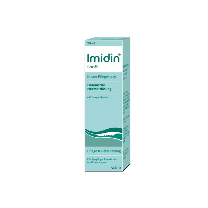 Imidin sanft Nasen-Pflegespray für Pflege & Befeuchtung, 20 ml Solution