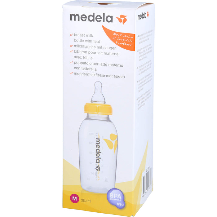 medela Muttermilchflasche 250 ml mit Sauger M, 1 pcs. Solution