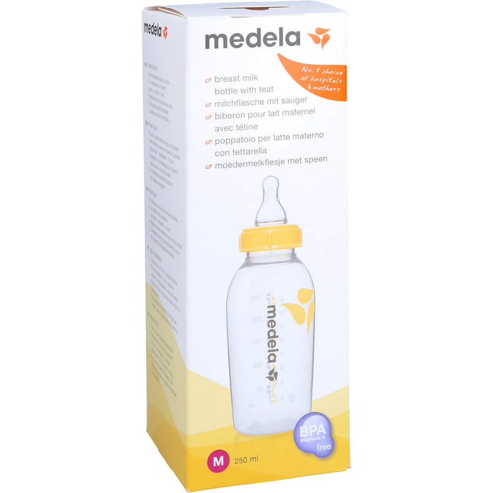 medela Muttermilchflasche 250 ml mit Sauger M, 1 pcs. Solution