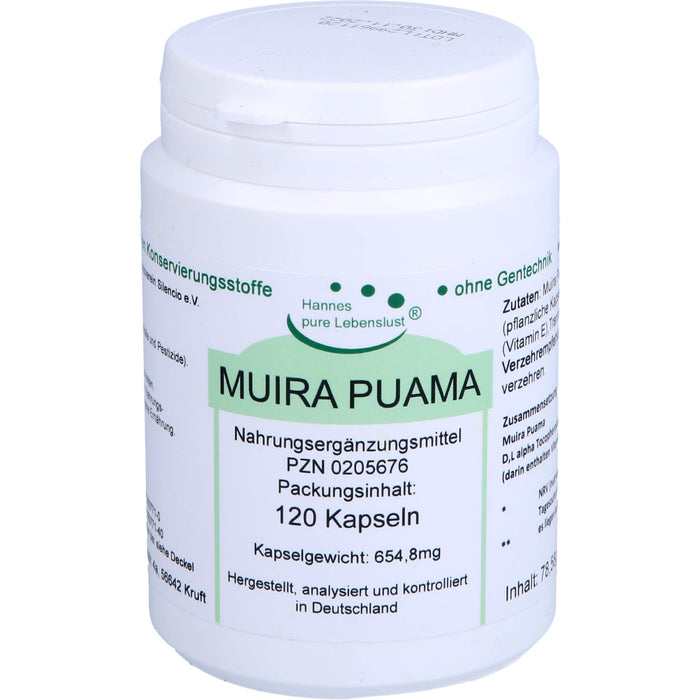 Muira Puama + E Kapseln, 120 pcs. Capsules