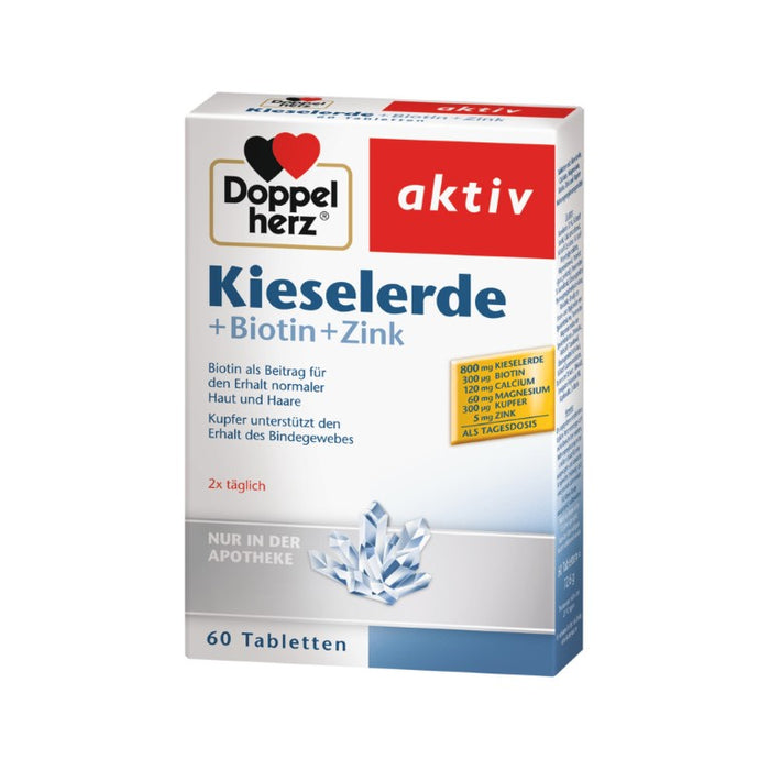 Doppelherz Kieselerde + Biotin, 60 pc Tablettes
