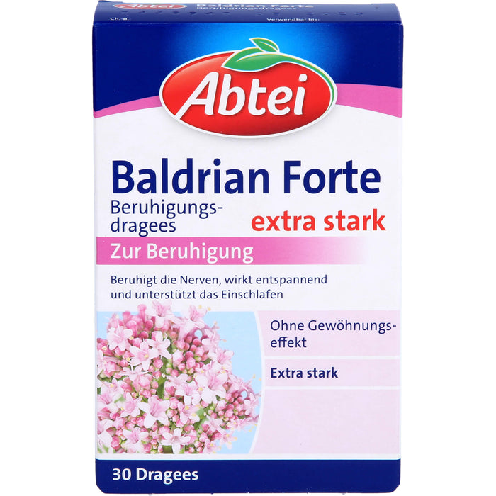 Abtei Baldrian Forte Beruhigungsdragees, 30 pc Tablettes