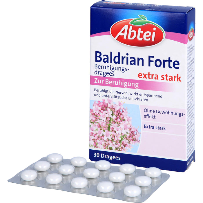 Abtei Baldrian Forte Beruhigungsdragees, 30 pc Tablettes