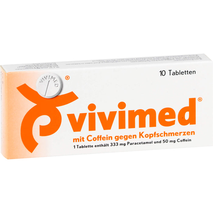 vivimed mit Coffein gegen Kopfschmerzen Tabletten, 10 pcs. Tablets
