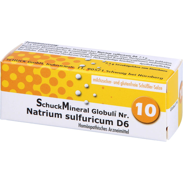 Schuckmineral Globuli 10 Natrium sulfuricum D6, 7.5 g Globules