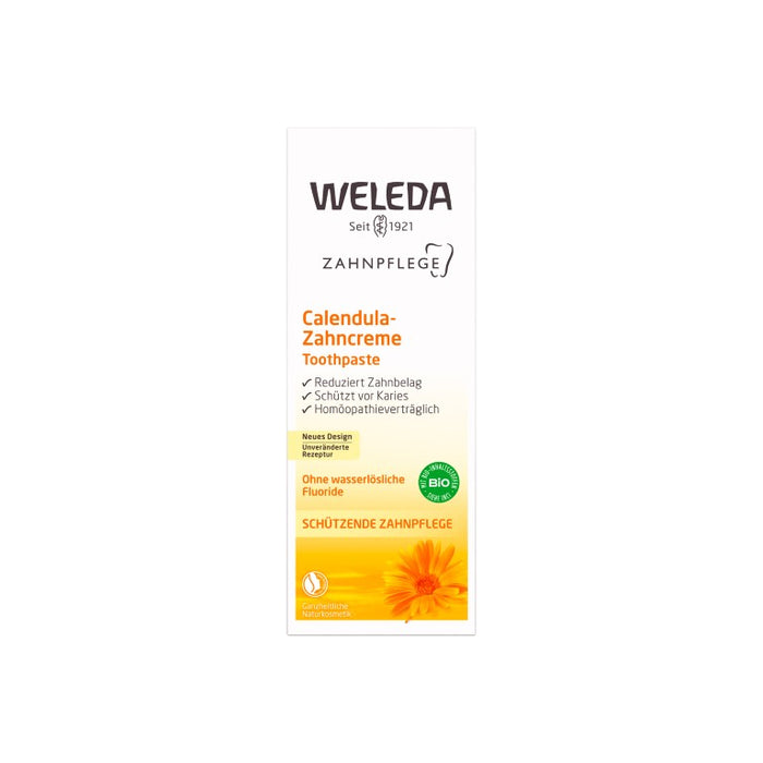 WELEDA Calendula-Zahncreme, 75 ml Dentifrice