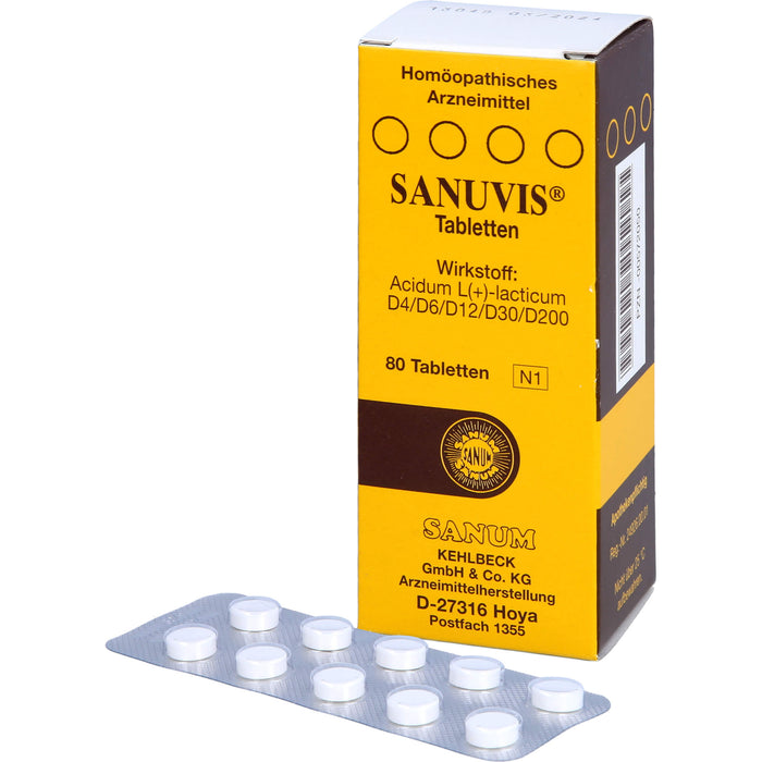 Sanuvis Tabletten, 80 pcs. Tablets