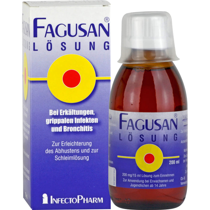 FAGUSAN Lösung bei Erkältungen, grippalen Infekten und Bronchitis, 200 ml Solution