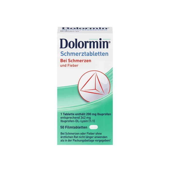 Dolormin Schmerztabletten, 200 mg, 50 pc Tablettes