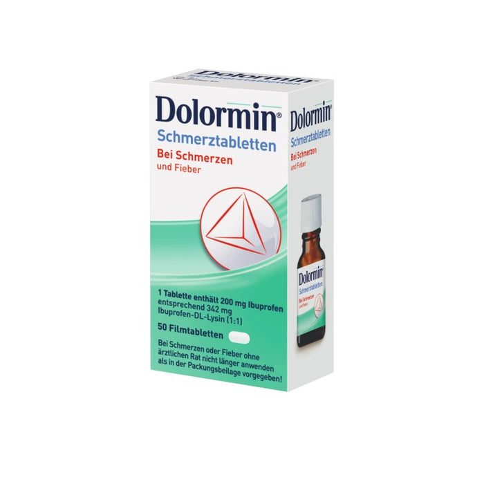 Dolormin Schmerztabletten, 200 mg, 50 pc Tablettes