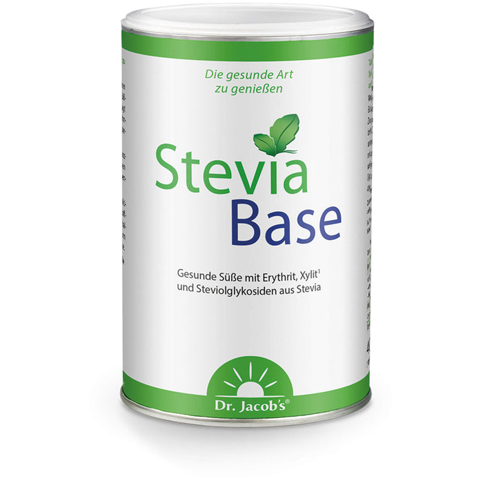 Dr. Jacob's SteviaBase Zuckerersatz mit Erythrit Xylit Stevia, 400 g Pulver