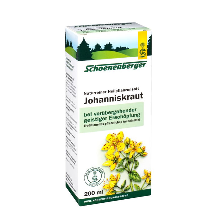 Schoenenberger Johanniskraut naturreiner Heilpflanzensaft, 200 ml Solution