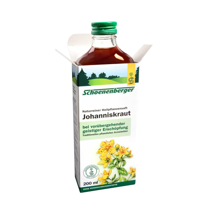 Schoenenberger Johanniskraut naturreiner Heilpflanzensaft, 200 ml Solution