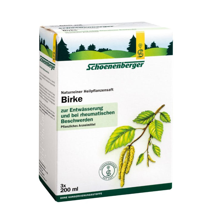 Schoenenberger Birke naturreiner Heilpflanzensaft, 600 ml Solution