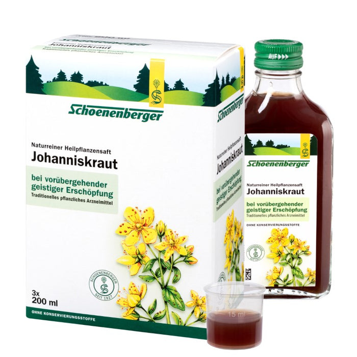 Schoenenberger Johanniskraut naturreiner Heilpflanzensaft, 600 ml Solution