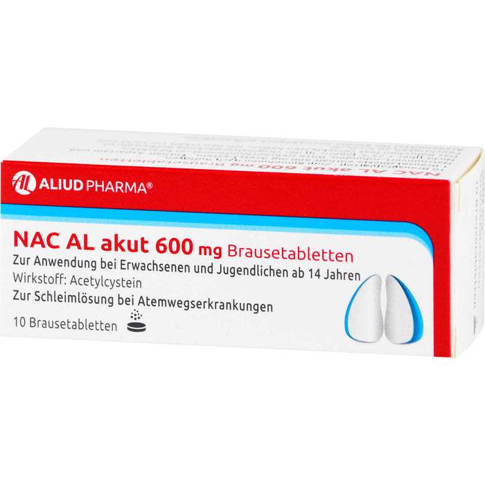 NAC AL akut 600 mg Brausetabletten, 10 pc Tablettes