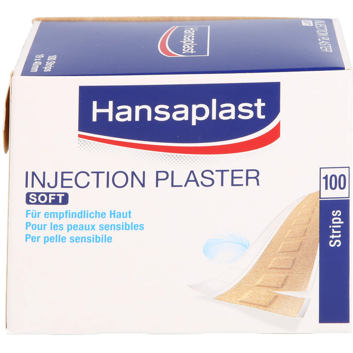Hansaplast Soft Injektionspflaster 1,9 cm x 4 cm für empfindliche Haut, 100 pc Pansement