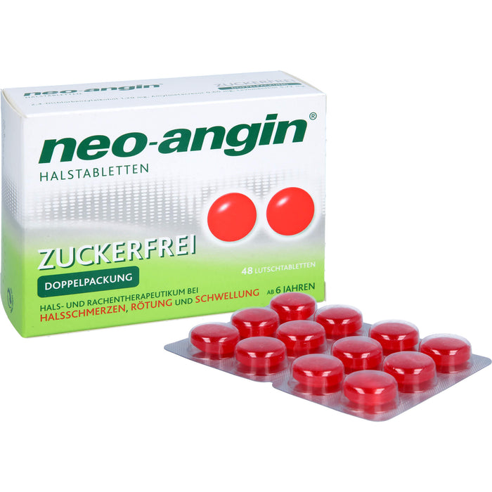 neo-angin Halstabletten zuckerfrei, 48 pc Tablettes