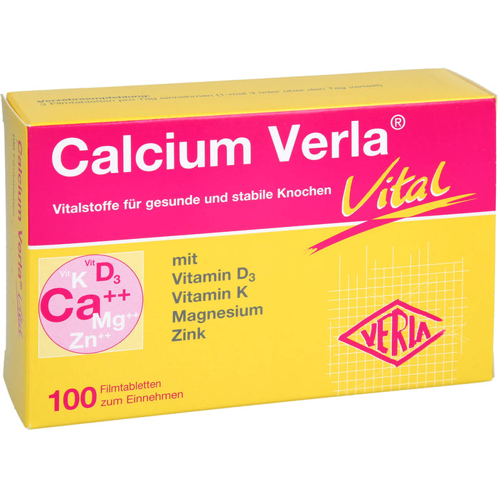Calcium Verla vital Filmtabletten, 100 pc Tablettes