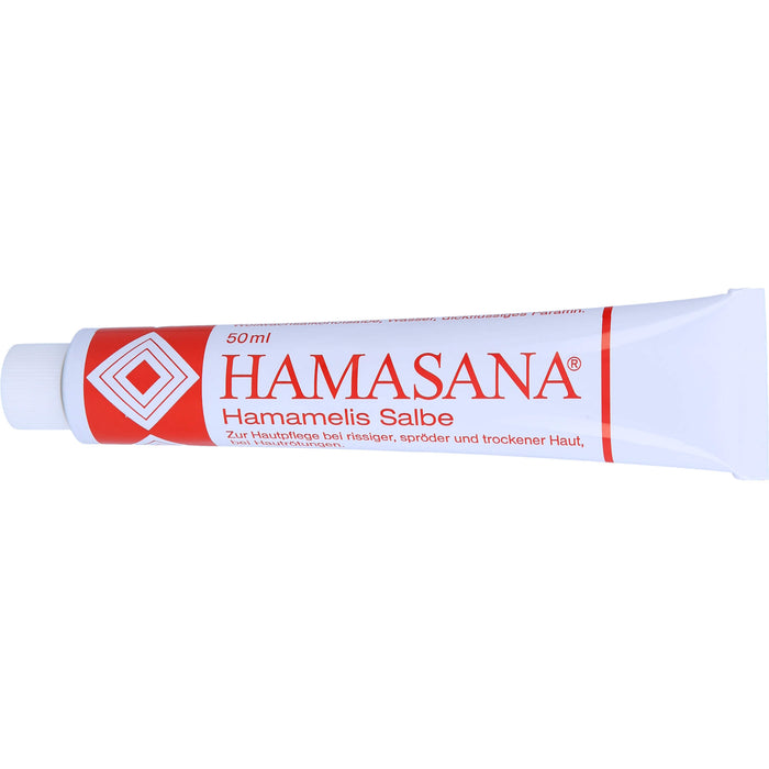 HAMASANA Hamamelis Salbe zur Hautpflege bei rissiger, spröder und trockener Haut, 50 g Onguent