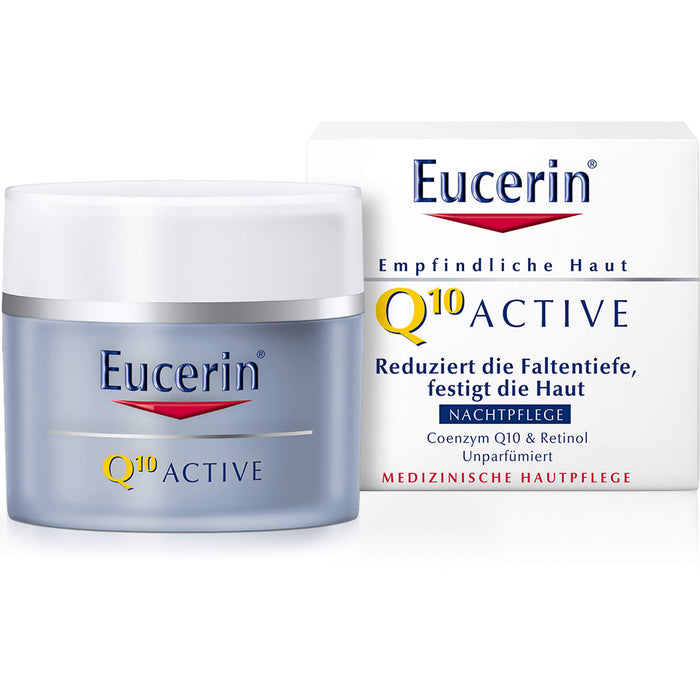 Eucerin Q10 Active Anti-Falten Nachtpflege Creme, 50 ml Crème