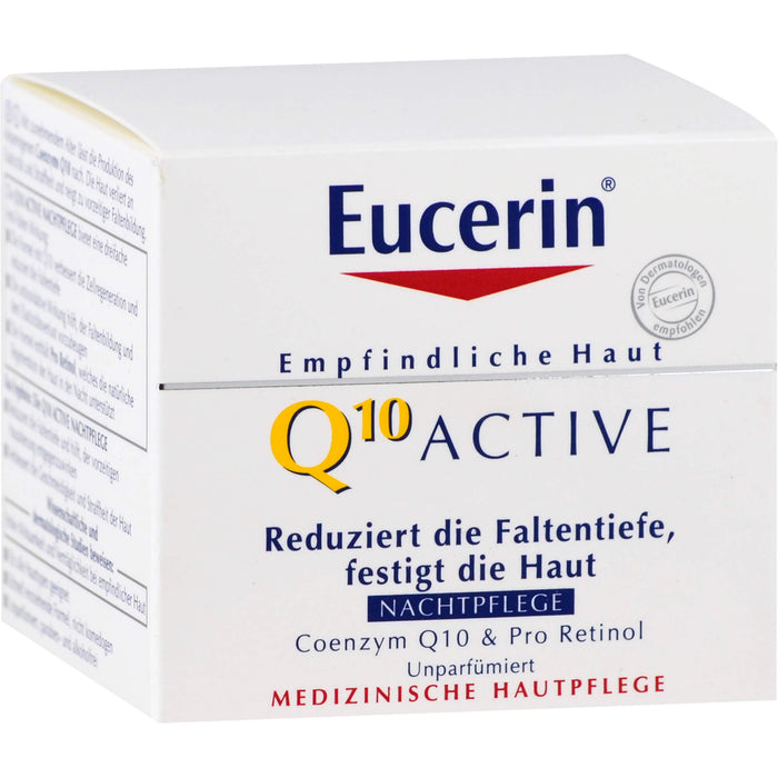 Eucerin Q10 Active Anti-Falten Nachtpflege Creme, 50 ml Crème