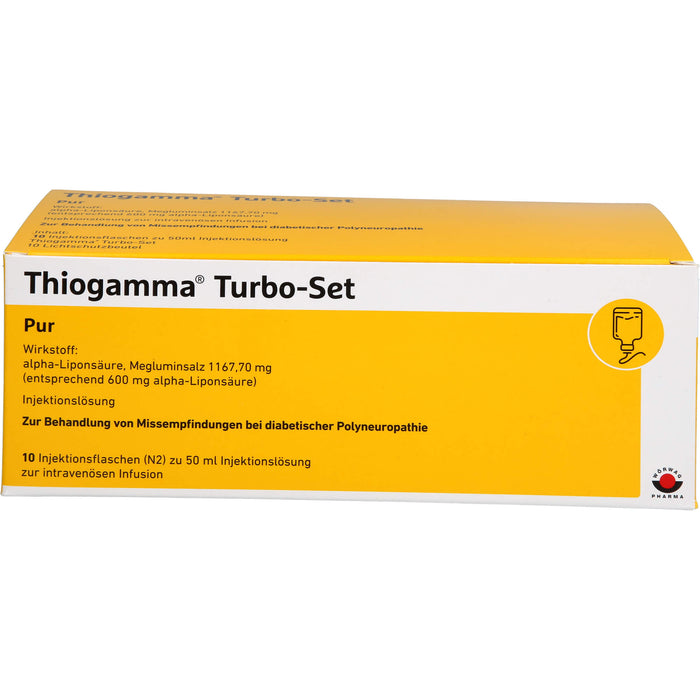 Thiogamma Turbo-Set Pur (ohne Inf.zubehör) Inj.-Lsg., 500 ml Solution