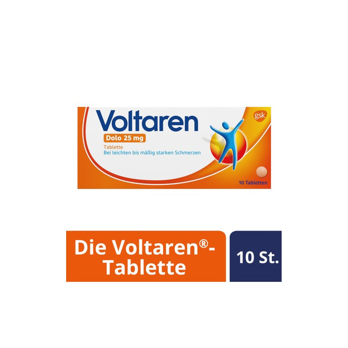 Voltaren Dolo 25 mg Tabletten, 10 pcs. Tablets
