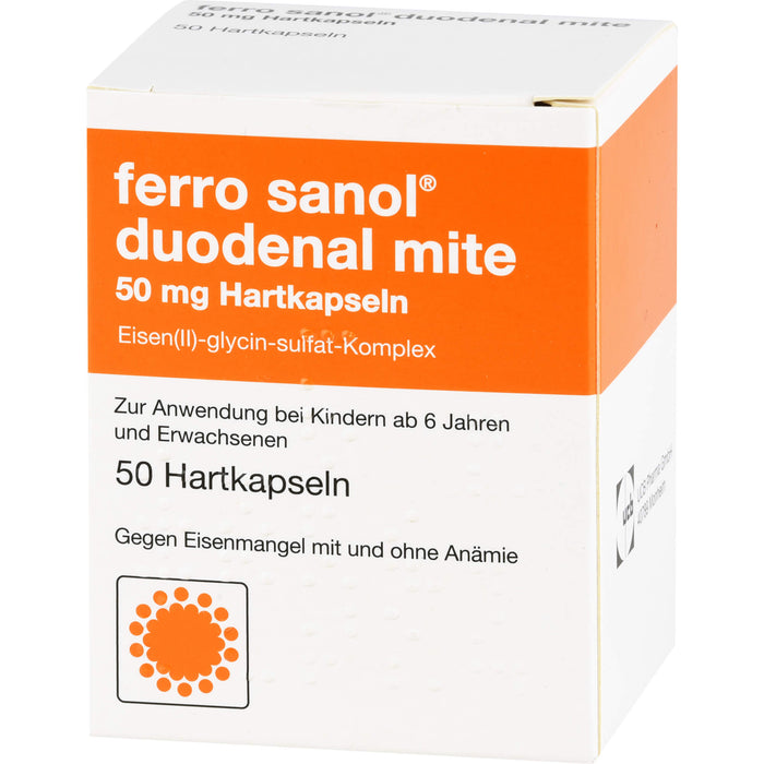 ferro sanol duodenal mite 50 mg Kapseln, 50 pcs. Capsules