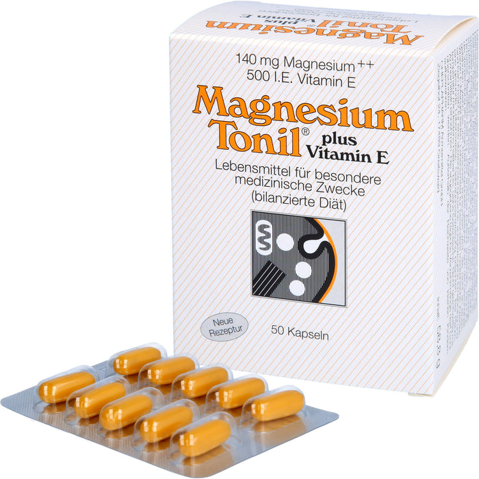 Magnesium Tonil plus Vitamin E Kapseln, 50 pc Capsules