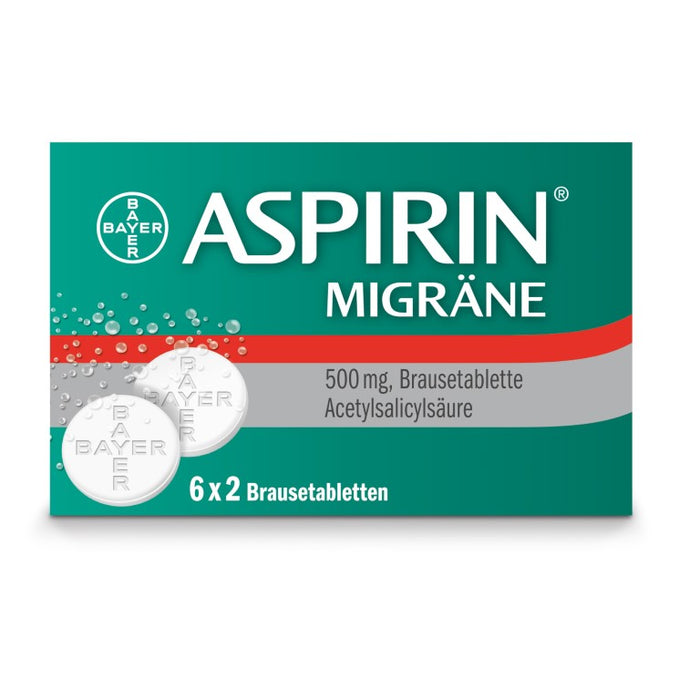 Aspirin Migräne Brausetabletten, 12 pcs. Tablets