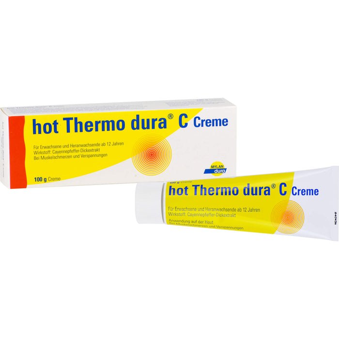 hot Thermo dura C Creme bei Muskelschmerzen und Verspannungen, 100 g Cream