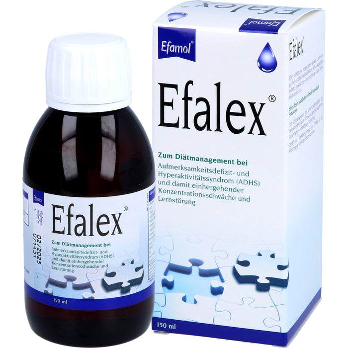 Efalex Flüssigkeit zum Einnehmen bei Konzentrationsschwäche und Lernstörung, 150 ml Solution