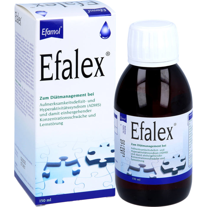 Efalex Flüssigkeit zum Einnehmen bei Konzentrationsschwäche und Lernstörung, 150 ml Solution