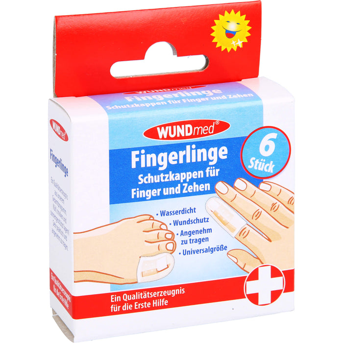 WUNDmed Fingerlinge Schutzkappen für Finger und Zehen, 5 pc Doigtiers
