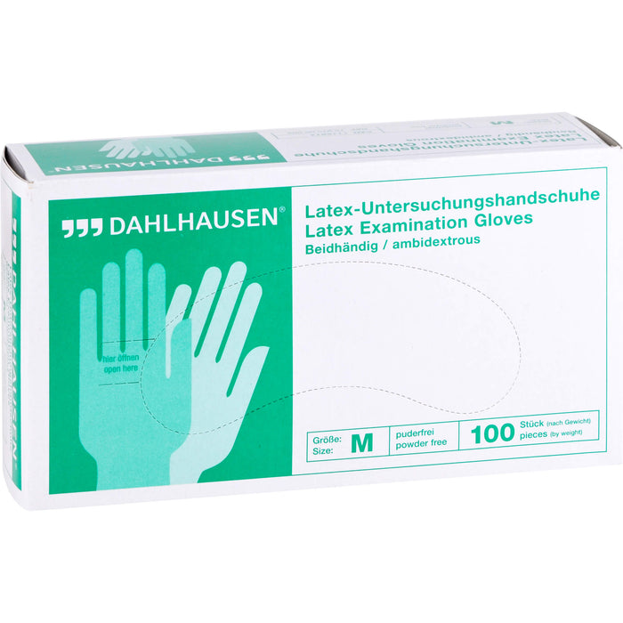 Latex-Handschuhe ungepudert Gr.M, 100 pcs. Gloves