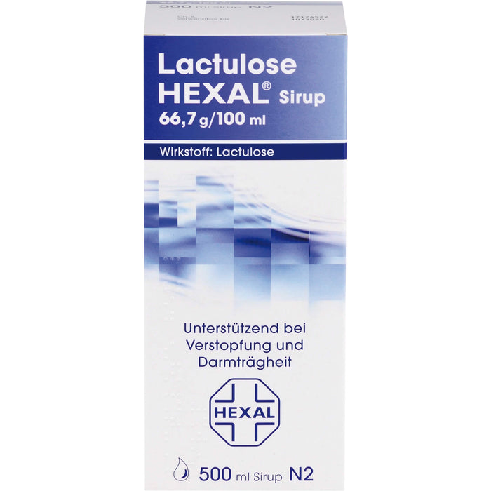 Lactulose HEXAL Sirup unterstützend bei Verstopfung und Darmträgheit, 500 ml Lösung