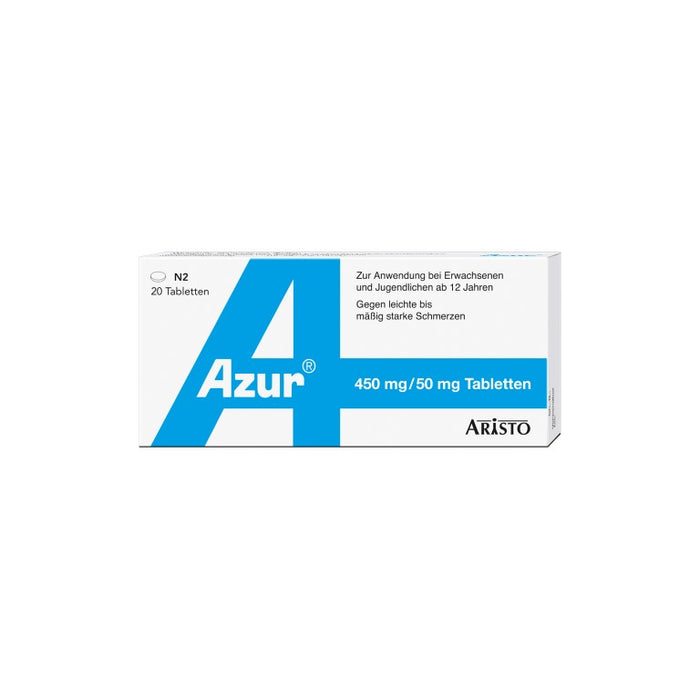 Azur Tabletten bei Schmerzen, 20 pcs. Tablets