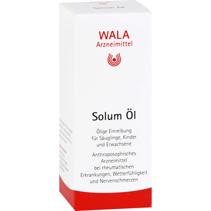 WALA Solum Öl bei rheumatischen Erkrankungen, Wetterfühligkeit und Nervenschmerzen, 50 ml Huile