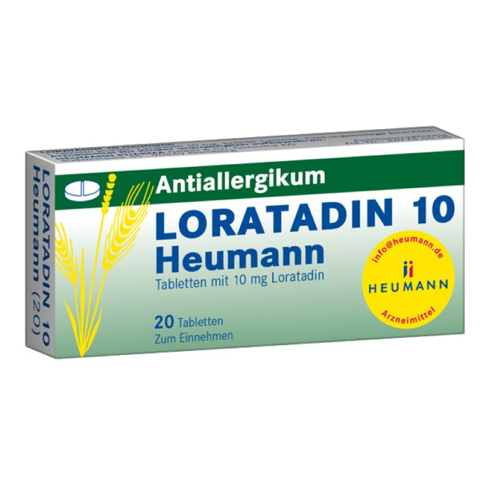 Loratadin 10 Heumann Tabletten Antiallergikum, 20 pc Tablettes