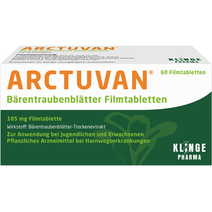 ARCTUVAN Bärentraubenblätter Filmtabletten, 60 pcs. Tablets