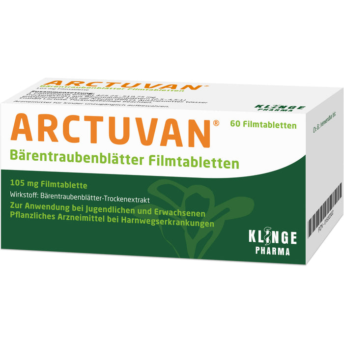 ARCTUVAN Bärentraubenblätter Filmtabletten, 60 pcs. Tablets