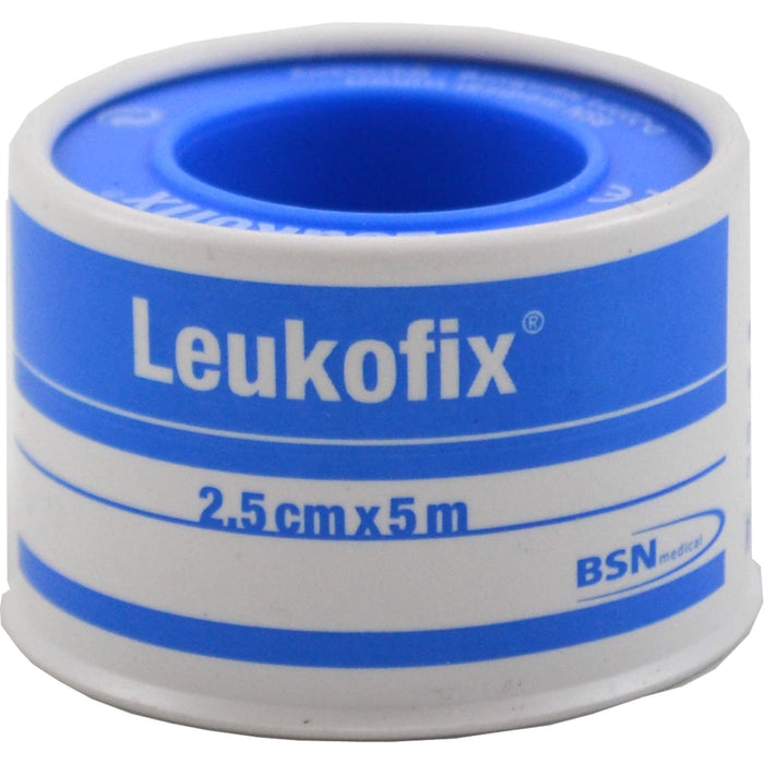 Leukofix 2,5 cm x 5 m hautfreundliches transparentes Fixierpflaster, 1 pcs. Patch
