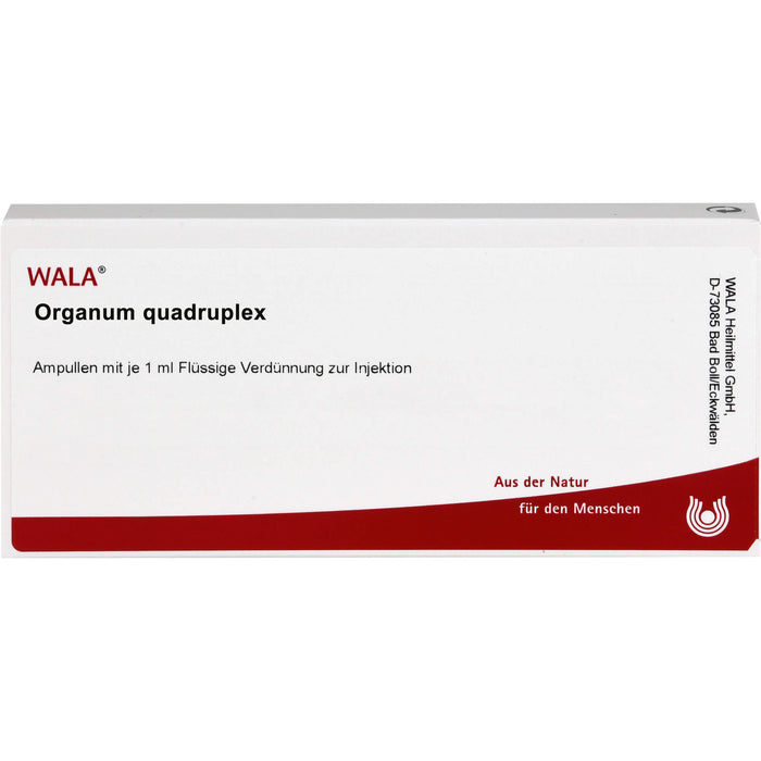 WALA Organum Quadruplex Ampullen, 10 pc Ampoules