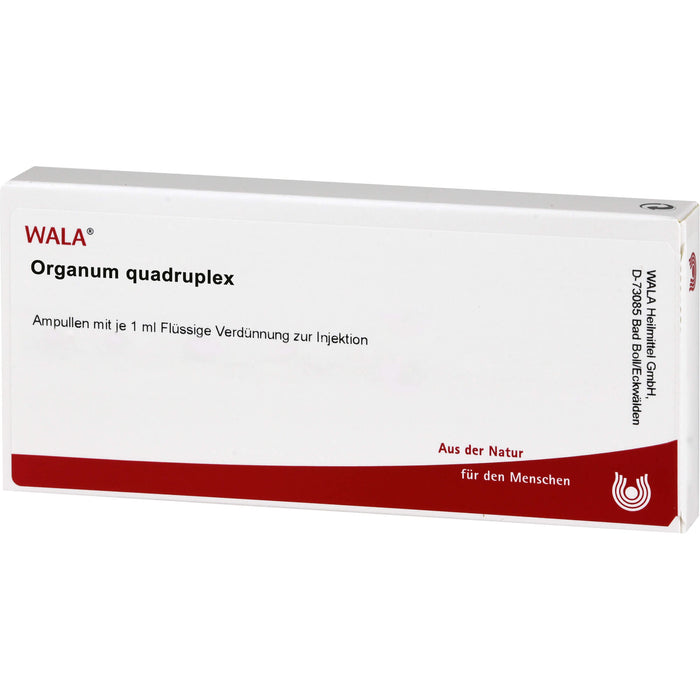 WALA Organum Quadruplex Ampullen, 10 pc Ampoules