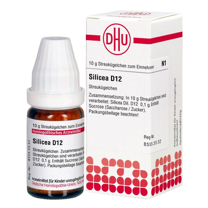 DHU Silicea D12 Streukügelchen, 10 g Globuli
