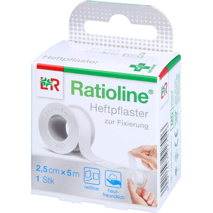 Ratioline acute Heftpflaster 2,5cmx5m, 1 St PFL