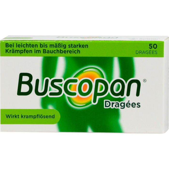 Buscopan 10 mg überzogene Tabletten Reimport Docpharm, 50 pc Tablettes
