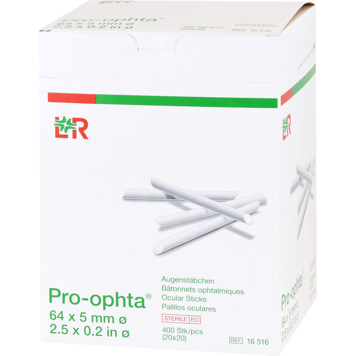 Lohmann & Rauscher Pro Ophta sterile Augenstäbchen 64 x 5 mm, 400 pc pansement