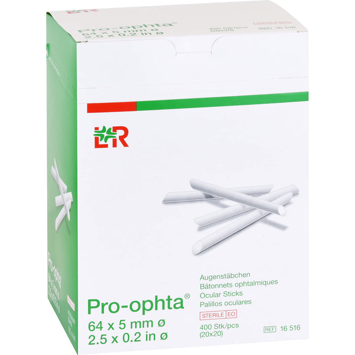 Lohmann & Rauscher Pro Ophta sterile Augenstäbchen 64 x 5 mm, 400 pc pansement